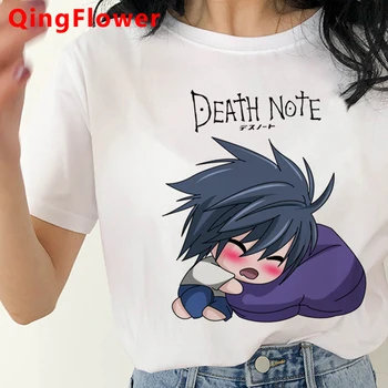 Death Note sommer top t-shirt kvindelige grafiske tees kvinder tumblr grunge print harajuku sommer top tshirt tumblr