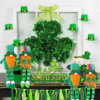 AAAK -St. Patrick 's Day Gnome Irsk Nisse svenske Gnome Ornamenter Irske Dværge St. Patrick' S Day Gaver Leprechaun