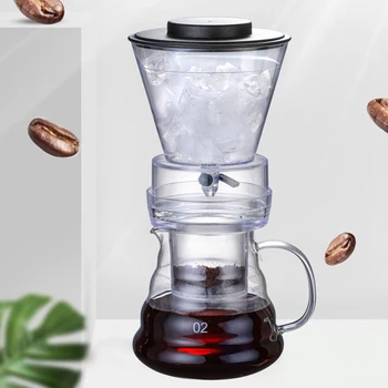 Isen Drypper Kaffe Pot Glas Og Kaffefaciliteter Regulatable Dripper Filter Kolde Bryg Potter Is Brewer Percolators Espresso Kaffe SP11
