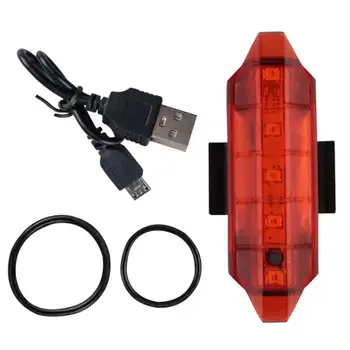 Cykel Lys USB-Genopladelige 4 Transportformer Cykel-Lys LED-Baglygte Sikkerhed Advarsel Cykling Bærbare Bageste baglygte Lampe TXTB1