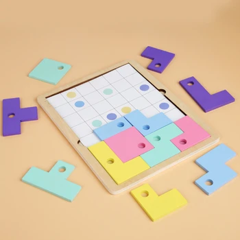 Macaron Træ Børn Russiske Box Desktop Matchende Spil Baby Barn Gave Puslespil Toy Udvikle Logisk Tænkning, Argumentation