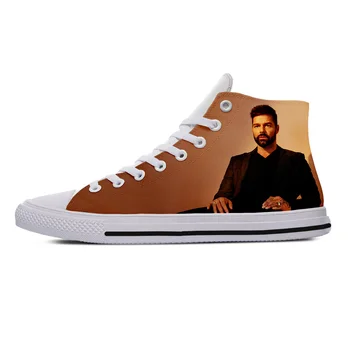 2019 hot mode 3D-Ricky Martin Høje Sneakers til mænd/kvinder af høj kvalitet 3D-print handiness casual sko