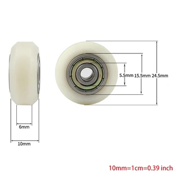 50LA korrosionsandighed Pulley Hjul Remskive Lineære Lejet for 3D-Printere er Creality Ender 3 CR-10 Serien, og Mere