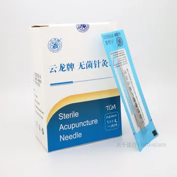 500 stk 0.16/18/25/30/35/40mm Yunlong sterilt akupunktur nål fladskærms håndtere massage nål