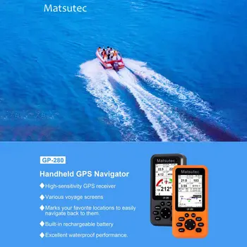 Matsutec GP-280 GPS Håndholdt Navigator For Marine Høj Følsomhed GPS-Modtager GPS Håndholdt Navigator Forskellige Rejse