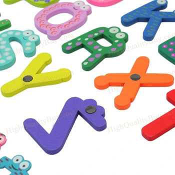 36 Pc ' er Farverig Tegneserie Design Træ-Bogstaver Køleskab Magneter, Køleskab Magneter, Søde Kid Baby Toy Home Decor for Børn