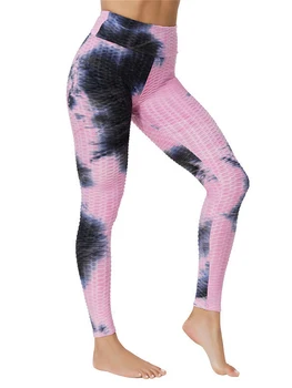 S-XL Størrelse Høj Talje Yoga Bukser Træning Leggings Kvinder Fitness Wear Anti Cellulite Push Up Trænings-og løbetights Sport Legins Dame