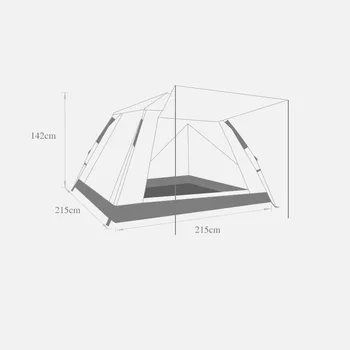 215x215x142cm Udendørs Vandtæt Vandring Camping Telt Anti-UV-Bærbare Turist Ultralet Telt Folding Telt Pop Up-Telt, solsejl