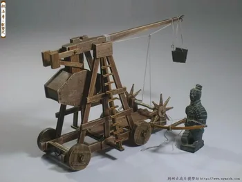 The Age of empires model kits mangonel Trebuchet(Front roterende hjul) Model Omfatter engelsk undervisning