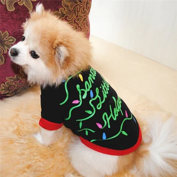 Jul Hund Tøj Bomuld, Pet Tøj Til Små Og Mellemstore Hunde Vest Shirt Nye År Hvalp Hund Kostume Chihuahua Pet Vest Skjorte
