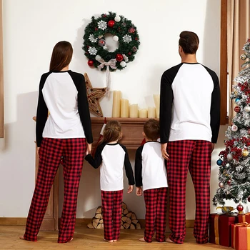 Jul Familie Matchende Pyjamas Sæt Voksen, Barn, Familie Matchende Tøj Mænd Kvinder Xmas Nattøj Pj Sæt Baby Sparkedragt Homewear