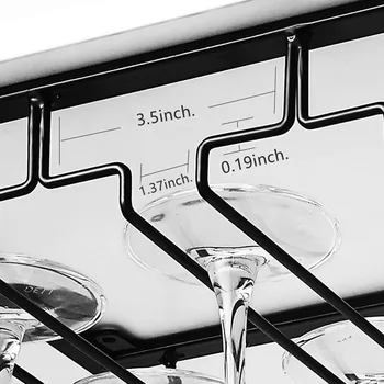 Køkken hængende plug-in kopholder med 3/4 slot strygejern kreative hængende kopholder holdbar vin rack storage rack køkken supplie