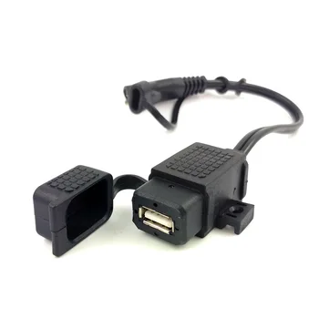 Nye DIY SAE til USB-Kabel Adapter Vandtæt USB Oplader Hurtig 2.1 En Port med Indbygget Sikring for Motorcykel, Mobiltelefon, Tablet-GPS