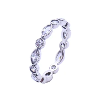 Claudia Hot 925 Sterling Sølv Charmerende Smuk Marquise Classic Ring For Kvinder Mode Originale Smykker Gave