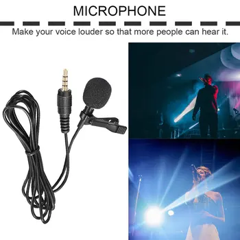 Mini Lavalier Mikrofon Mikrofon Case Til Iphone Smartphone Optagelse Pc-Clip-On Revers Støtte Mikrofon Besvare Telefonen