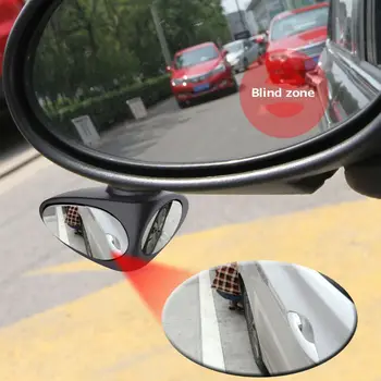 1 Stykke 360° Bil Blind Vinkel Spejl Konveks Drejelig 2 Side Automibile Udvendige Bageste Udsigt Parkering Spejl Sikkerhed Tilbehør
