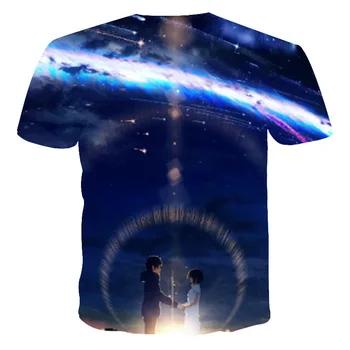 2021 sommeren nye Japanske anime stil 3d print, rund hals casual T-shirt til mænd kortærmet t-shirt