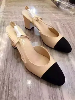 2021 Xiaoxiang sommeren nye farver mode nye farve matchende platform kvinders Baotou alle-match læder sandaler