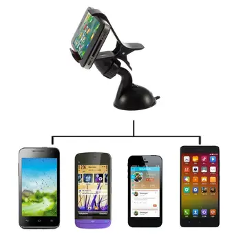 Universal 360 graders spin Bil Forruden Mount celle mobiltelefon Holderen står for iPhone5 4S for samsung Smartphone GPS