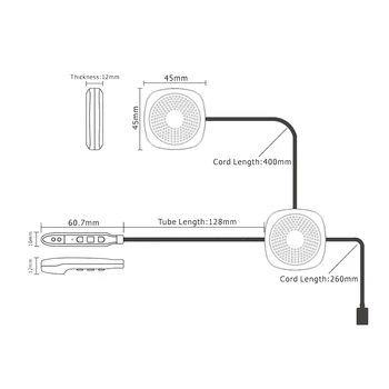 Hjelm Bluetooth Headset V5.0 Intercom Vandtæt til Motorcykel