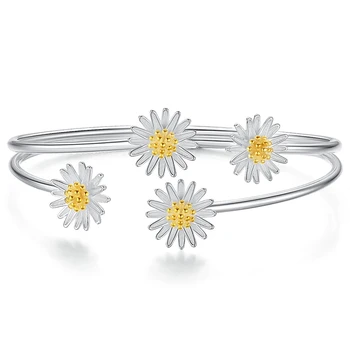Mode Hot Golden Chrysanthemum Hånd Åbning Justerbar Armbånd til Kvinde Sommeren Nye Armbånd Part Smykker Gave