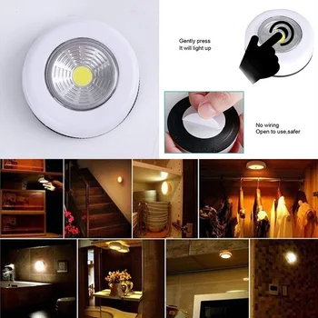 Nye LED-Touch-Kabinet Lys Trådløse Batteri Induktion Energibesparelser Korridor Lys, Lang Levetid vægmonteret Nat Lys