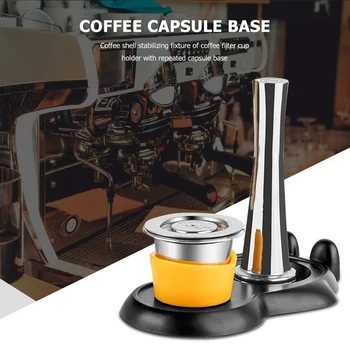Og Kapsel Base Og Filtre Silikone Husstand Gentagne Kapsel Filtre Penguin Design til Nespresso Maskine