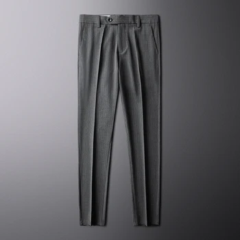 Nye Stil Mode Herre Stripe Business-Bukser Mandlige Høj Kvalitet, Rent Bomuld Leisure Suit Bukser Tøj Plus Size A25/P70