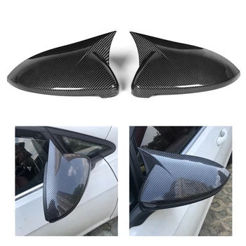 1 Par Bil Side bakspejl Dække Bat Cap Boliger ABS kulfiber Stil for Golf MK7 7.5 R-2019