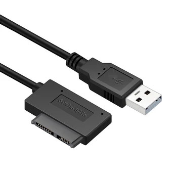0,35 m SATA USB 2.0 Til 6 7P Kabel Konverter Eksternt Optisk Drev-Adapter, Bærbar computer, CD-DVD-PC-Line Overførsel Notebook Optiske Drev