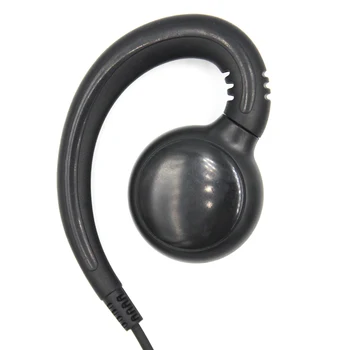 C Drejelig To-Vejs Radio Ørestykke 2-Pin-Walkie Talkie Headset med TOT-Mic Kompatibel med Motorola CP200 CP200D CLS1110 CLS1410