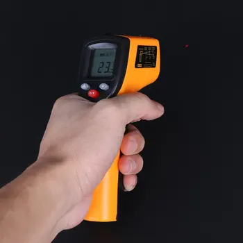 Håndholdte infrarød Industrielle termometer ikke-kontakt temperatur tælle vise termometer laser termometre