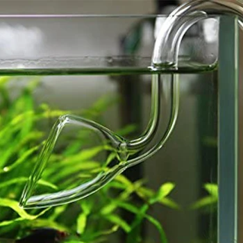 Glas Udstrømning Lily Rør til Akvariet Beplantet Akvarium, Akvarium Levere Rent Vand fra Filter til Akvariet 10mm 13mm 17mm