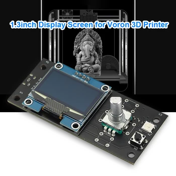 3D-Printer Tilbehør Skærm Bag Kameraet 1,3 tommer Skærm Dual USB til Raspberry Pi 3B Voron V0 3D-Printer