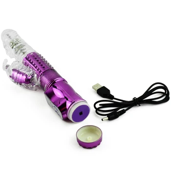 Vibrator Sex Legetøj til Kvinde Realistisk Dildo Rabbit Vibrator Klitoris Stimulat Massageapparat Bolden Perler Frådede Roterende Vibrator