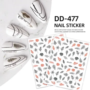 Morixi søm mærkat decals til kvinder beauty nail tip udsmykning DIY manicure tools selvklæbende lim ultra tynd slider søm strip DM004