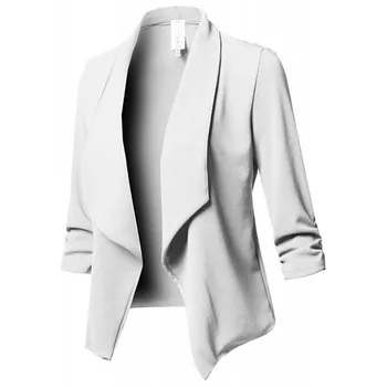 Blazer 3XL Oversized Blazer Kvinder og Elegante Damer Mujer Office Hvid Sort Pink Kaki Plus Size Veste Femme Blazer