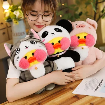 30-75 cm Søde LaLafanfan Cafe And Tur til Unicorn Totoro Panda-Plys Legetøj Udstoppede Dyr Dukker Til Børn Piger Fødselsdag Gaver