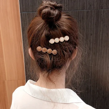 Ny Mode 1stk Hår Klip Til Kvinder koreanske Hårnål Geometriske Crystal Hår Hårspænder Pige Hår Tilbehør Hairgrip Sød