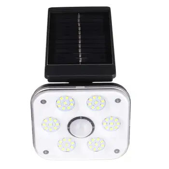 3 modes LED Solar Light Motion Sensor Udendørs Genoplades Lysdioder Vandtæt Sol Haven Lampe Til Vej, Gade Udendørs Væg Spotlight