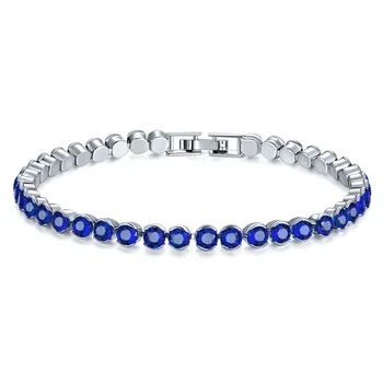 Udsøgt Nåde Forgyldt Sølv Runde Perler af Krystal Armbånd fødselsdagsfest Charme Kvinders Kæde Armbånd Valentins Dag Gaver
