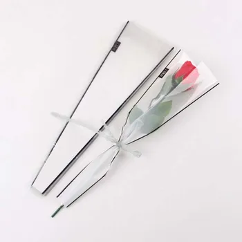 5Pcs Gennemsigtig Gradient Blomster Taske Buket Emballage Poser Slik Valentines Poser Til Gaver Kæreste Bryllup