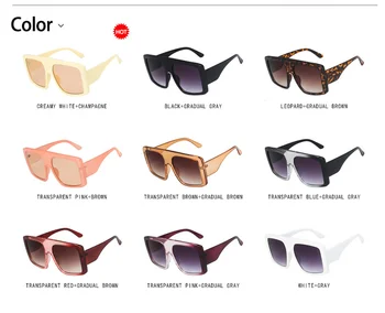 Tendens Stor Ramme Solbriller Til Kvinder 2021 Nye Fashion Square solbriller Brand Design Retro Overdimensionerede Personlighed Brillerne UV400