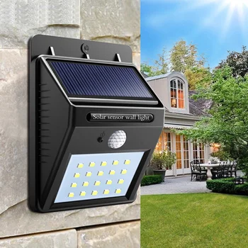 Genopladelige Sol Lys 20/30/100/150 LED Vandtæt PIR bevægelsesføler detektor Sikkerhed Sol Lampe Udendørs Nødsituation Lys