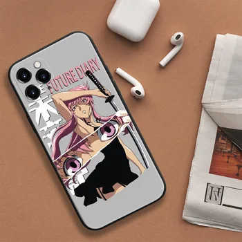 Anime Fremtiden Dagbog til iPhone SE 6 6s 7 8 plus X XR XS 11 12 mini Pro Max antal hærdet glas telefonen tilfælde dække blød silikone