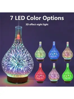 MOLF Æterisk Olie Diffuser Luftfugter 100 ML Aromatherpy 7 Farve Skiftende LED Lys
