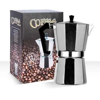 1 Kop Aluminium Og Pot 1 kop Kaffe Espresso Kaffemaskine Komfur Mokka Pot El-Komfur Mode