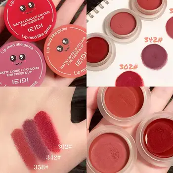 Mat Læift, Lip Gloss Glat Mudder Kvinder Lip Tint Professionel Rose Red Makeup Kosmetik Sod Skønhed Gennemsigtig Kvindelige Pe S7K2