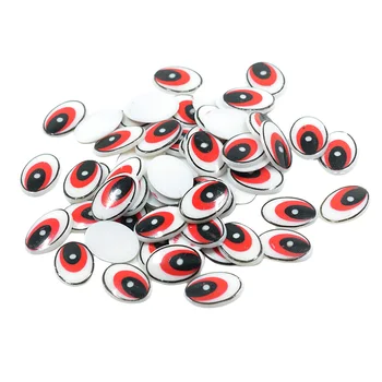 60 Stykker Plast Sikkerhed Øjnene Ovale Øjne Flatback Dekorationer DIY Scrapbooking Håndværk Toy Tilbehør