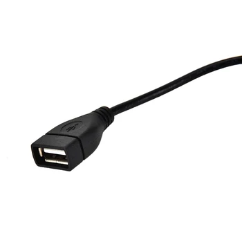 USB-Kabel Ny 28cm USB 2.0 EN Mand Til En Kvinde Udvidelse Extender Sort Kabel Med Kontakten PÅ OFF Kabel